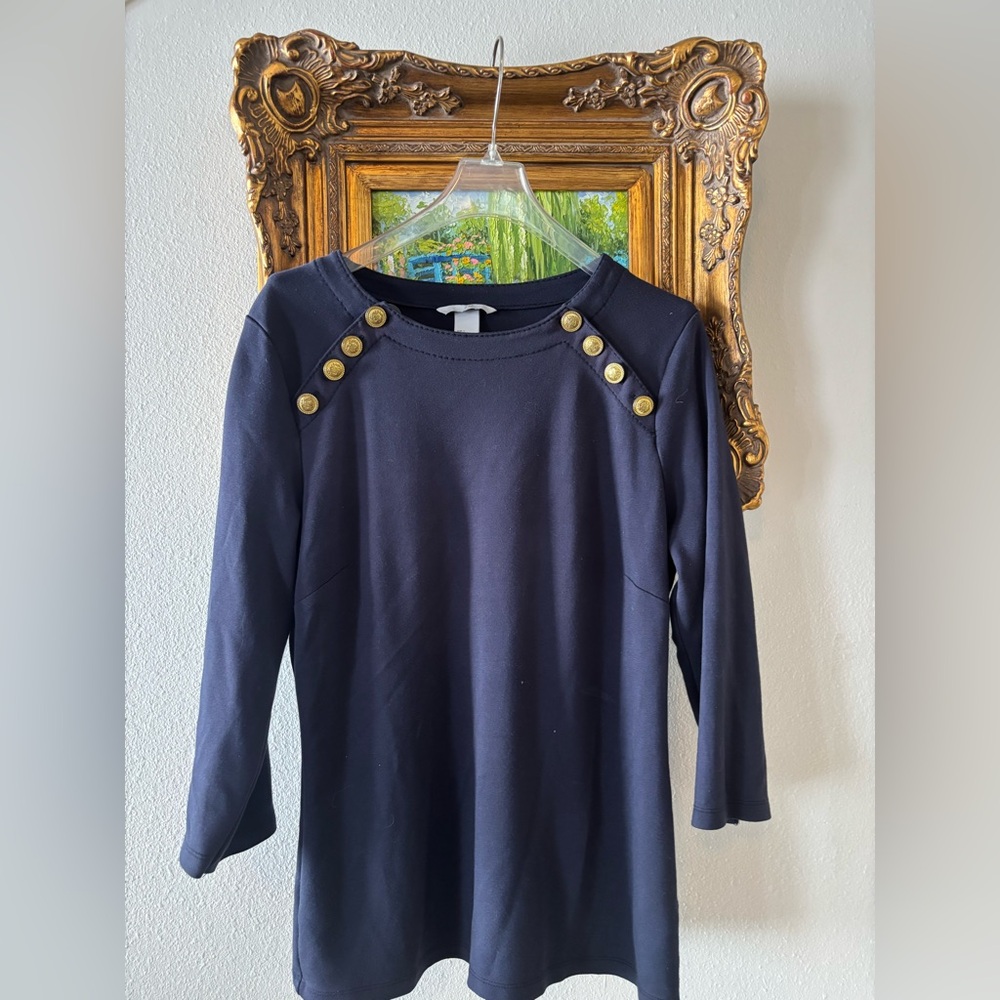 H&M Navy Long Sleeve Top